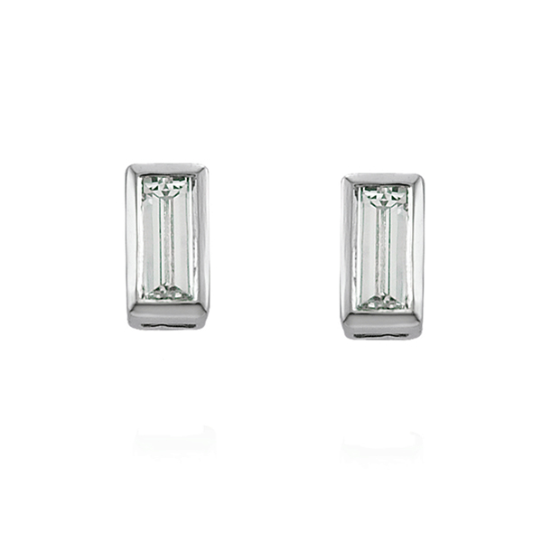 EF COLLECTION Baby Baguette Diamond Stud Earrings – Reis-Nichols Jewelers